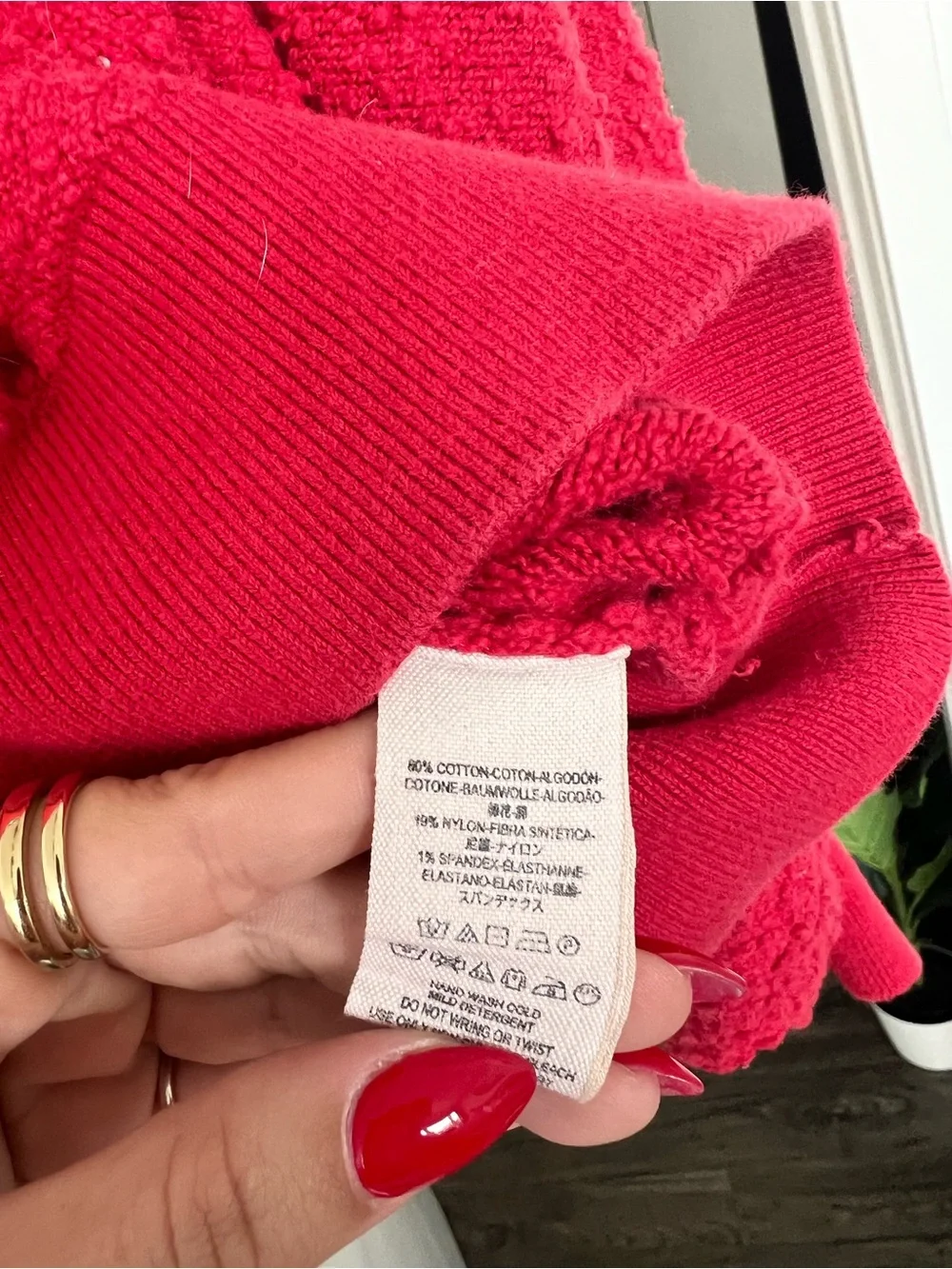 Free People Found My Friend Boucle Pullover Sweater Red Size Large
